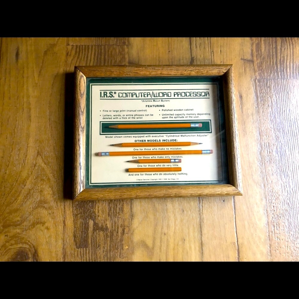 1985 Pencil Art Designed by Hector Sanchez